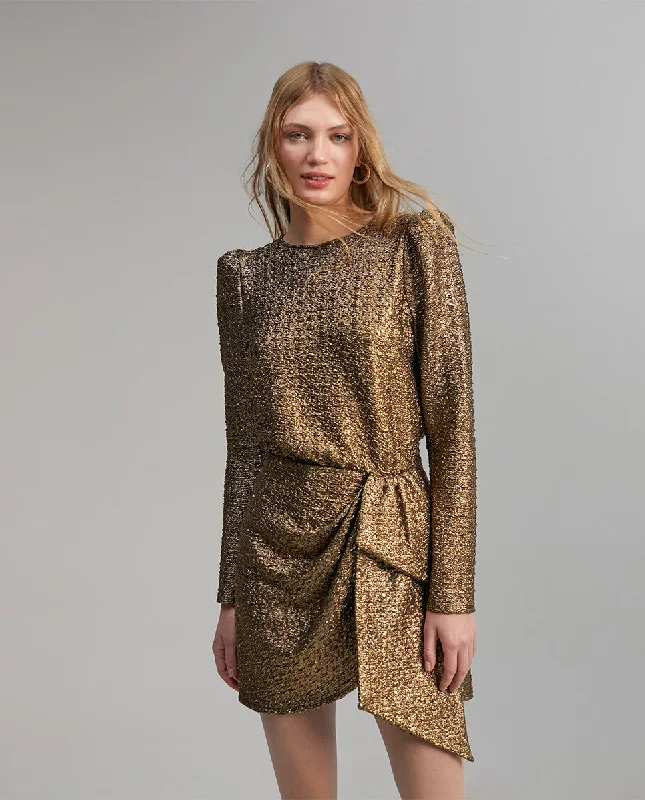 Short embellished dress Tunics Silk luxurious