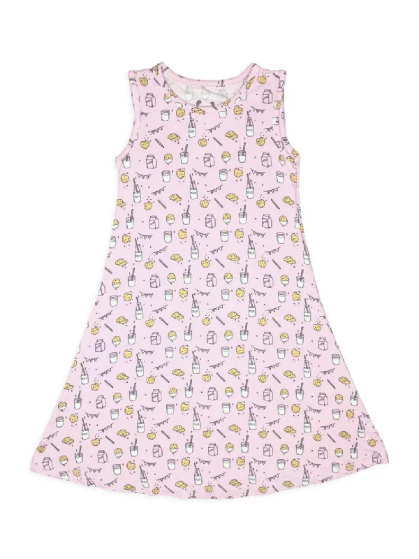 Pink Milk & Cookies Girls Bamboo Dress Tunics Travel practical