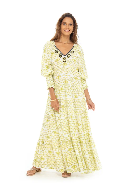 Marrakech Mandala Long Dress Tunics Leisure comfortable