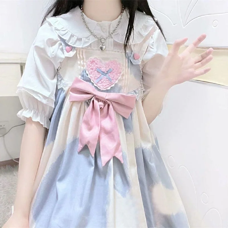 Cute bowknot dress set  PL52779 Tunics Cozy comfortable