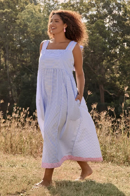 Solene Sun Dress in Sunny Day Stripes Tunics Seasonal trendy