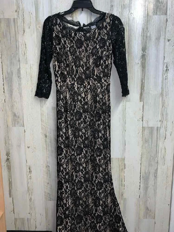 VENUS Dresses and Skirts Size 4 BLK/NUDE Lace LONG Dress Tunics Ceremony elegant