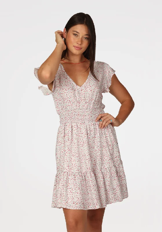 Molly Floral Dress Crew Neckline Sporty