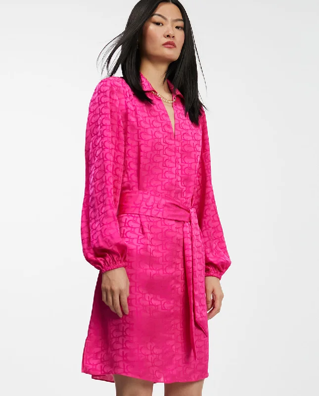 Logo print dress Tunics Party sparkling