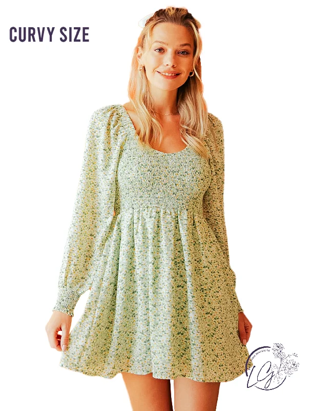 Curvy Cute Meets Classy Babydoll Dress Tunics Floral girly
