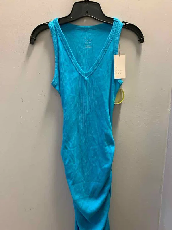 NWT A NEW DAY Dresses and Skirts Size XS SKY BLUE LONG Dress Bodycon Club Sequined