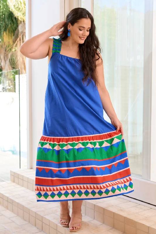 Claire Sun Dress in Ralli Tunics Denim casual