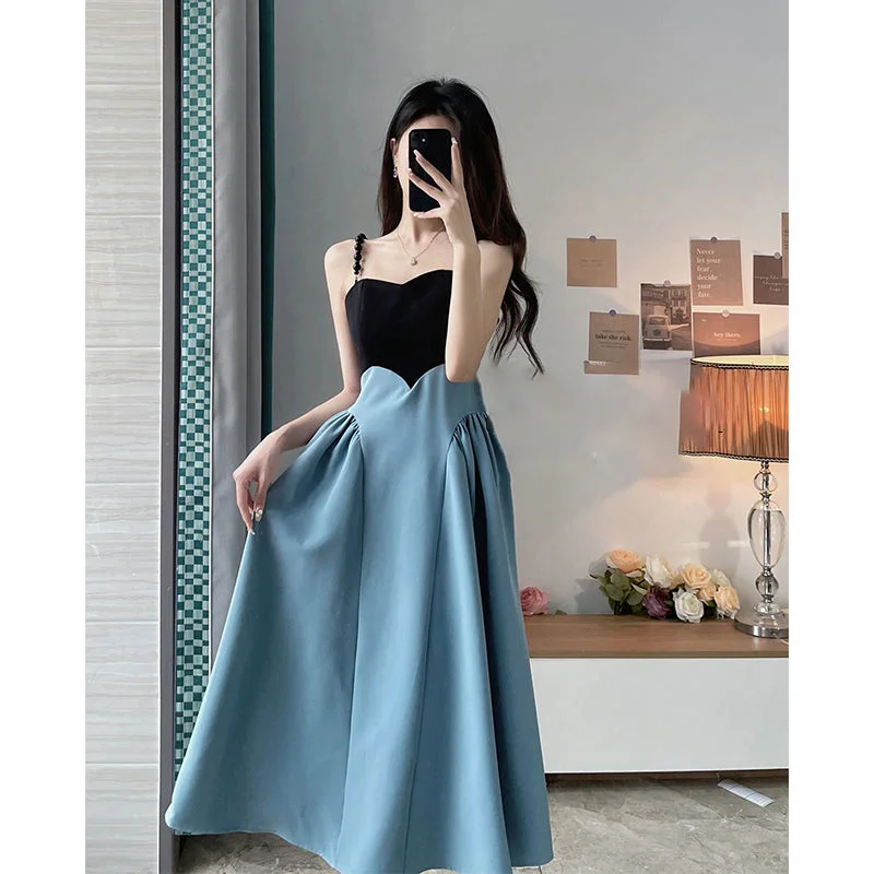Mosaic Suspender Dress PL53037 Tunics Satin smooth