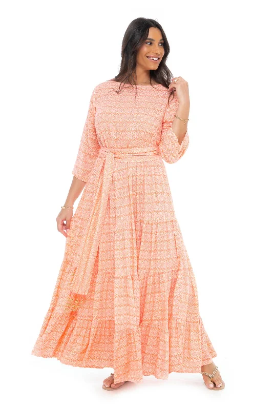 Psychedelic Marea Long Dress sweetheart Neckline Romantic