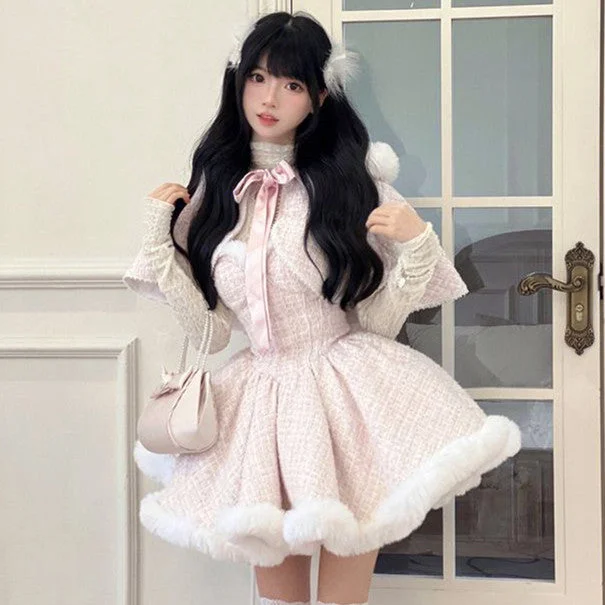 Cute Pink Lolita Dress PL52888 Tunics Trousers formal