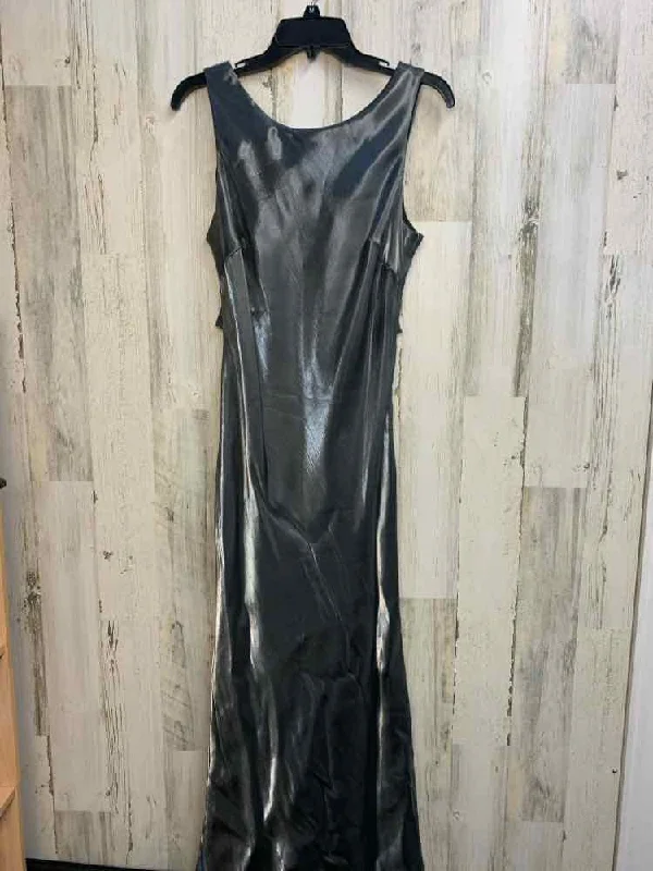 DE-LARU Dresses and Skirts Size 13/14 Silver LONG Dress Tunics Handmade artisanal