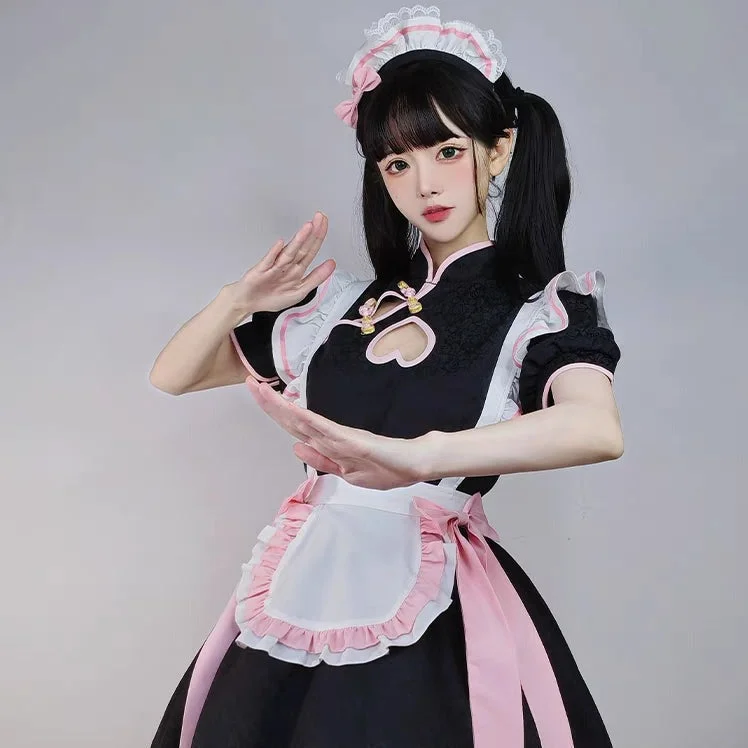 LOLITA BUCKLE CHEONGSAM DRESS PL53284 Tunics Plaid country