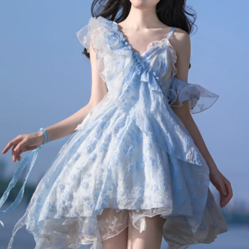 Lolita Irregular Hem Dress PL53179 Tunics Hiking breathable