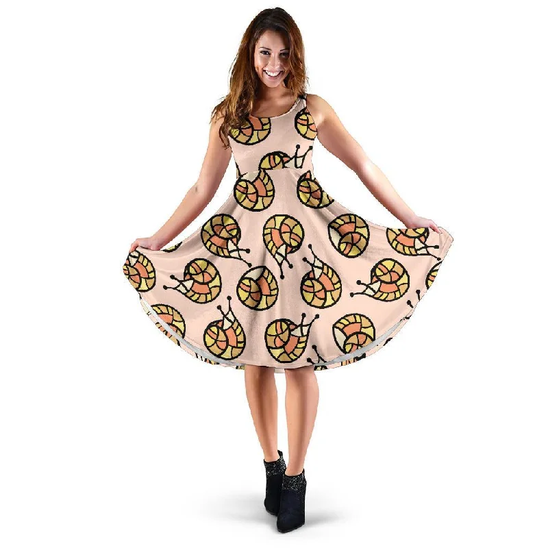 Snail Print Pattern Dress Tunics Essential wardrobe