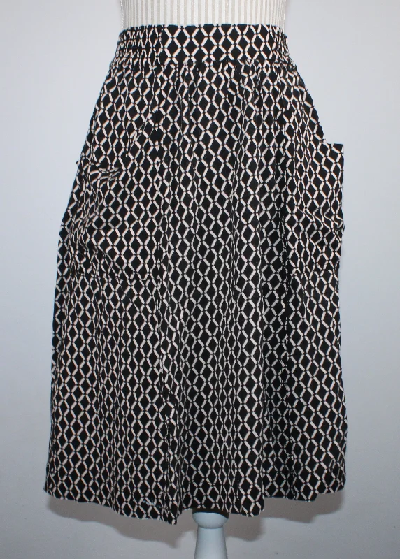 H&M SKIRT WITH POCKETS LADIES SIZE 6 PRE-LOVED linen skirt natural