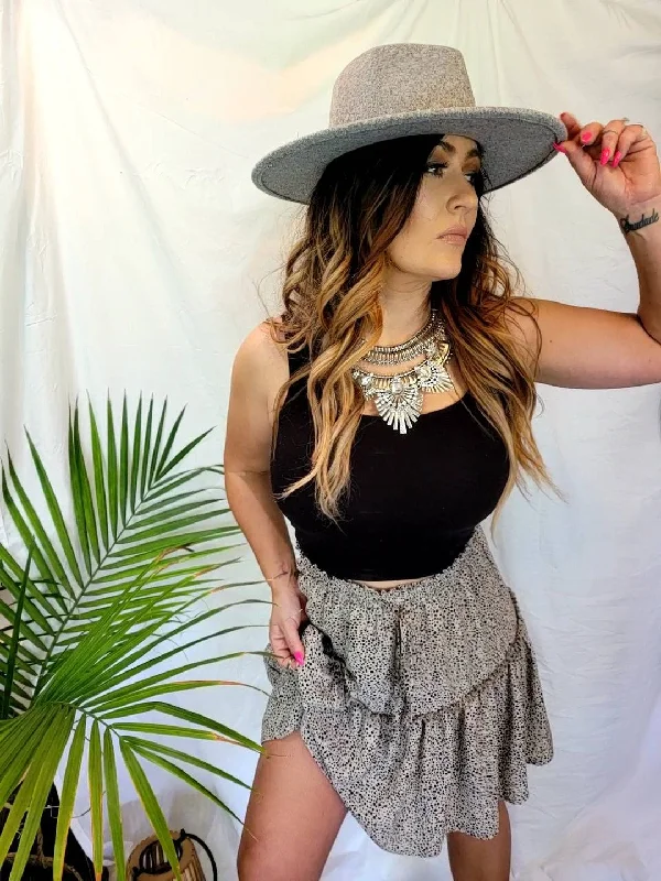 Live a Little Skirt high slit skirt