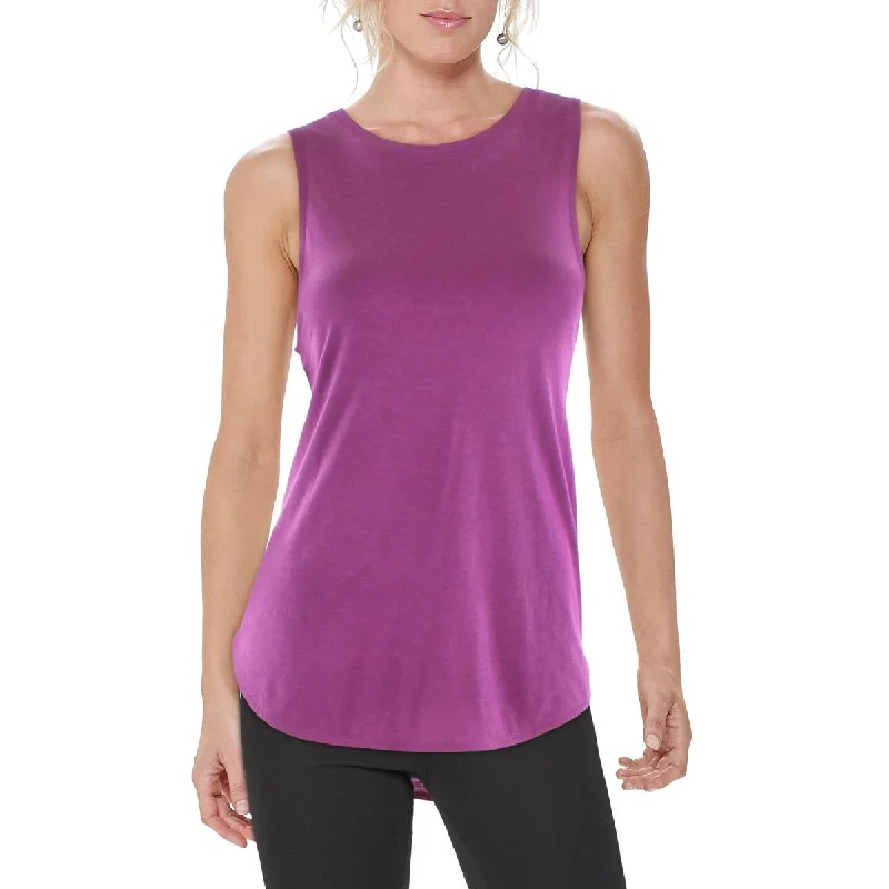 Cotton for Body Womens Curve Hem Active Tank Top spandex blend tank
