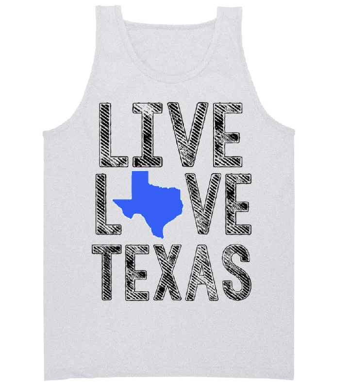 'Live, Love, Texas' Tank Top long tank top