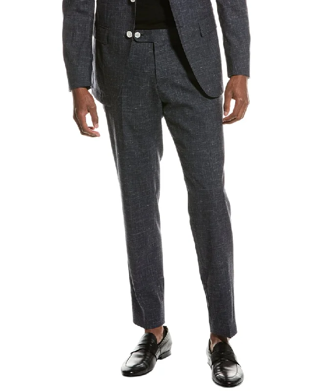 BOSS Hugo Boss Genius Slim Fit Wool, Silk, & Linen-Blend Pant Modern Skinny Pants