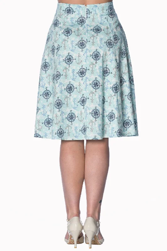 COMPASS SKIRT ruffled skirt detail