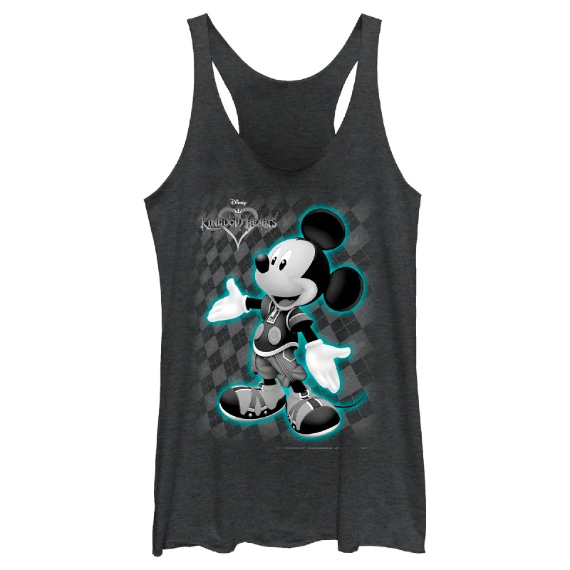 Women's Kingdom Hearts 1 King Mickey Racerback Tank Top vintage tank top
