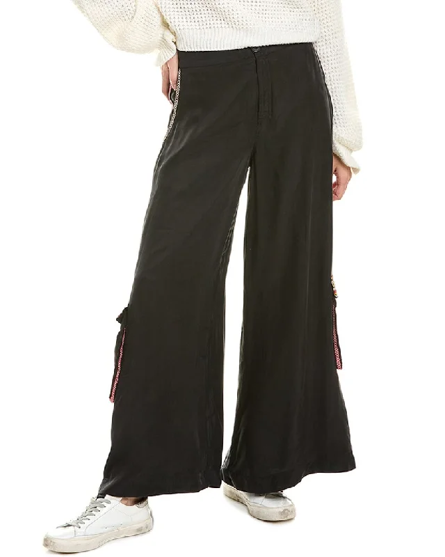 Johnny Was Clementine Palazzo Cargo Pant Casual Track Pants