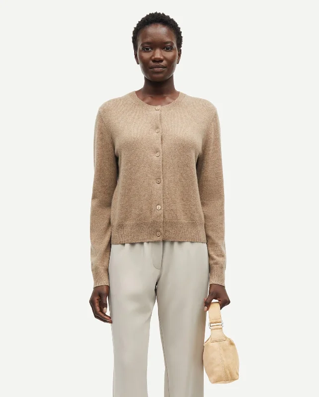 SABOSTON CARDIGAN 6304 / GREIGE MEL. Terry Blend Velvet Blend Canvas Blend