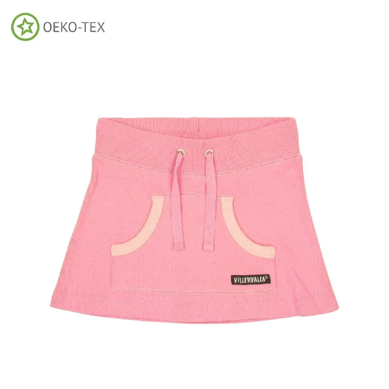 Skirt: Fuchsia Pink leather skirt modern