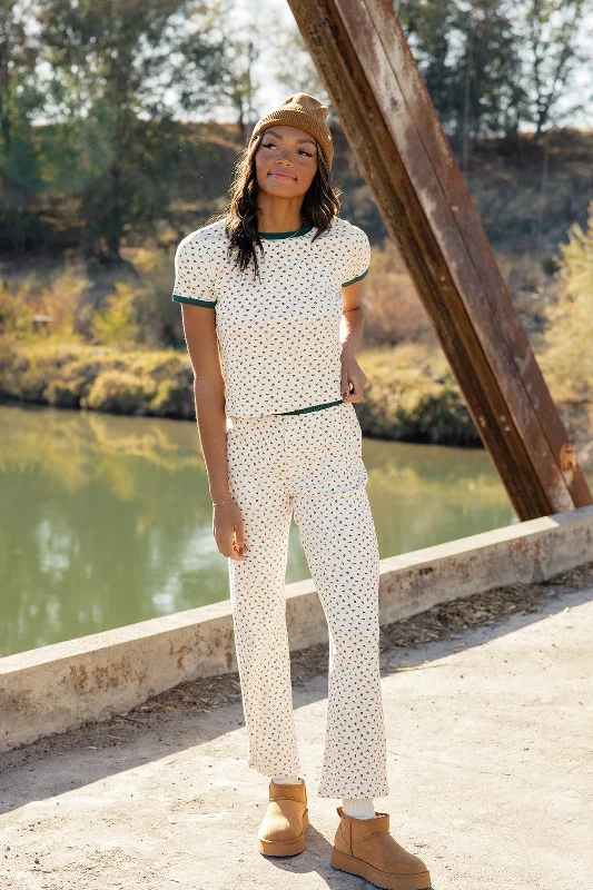 Call Me Floral Pants Relaxed Casual Leggings