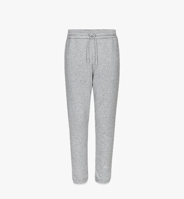Mcm Essentials Logo Track Pants In Organic Cotton Elegant Wool Trousers