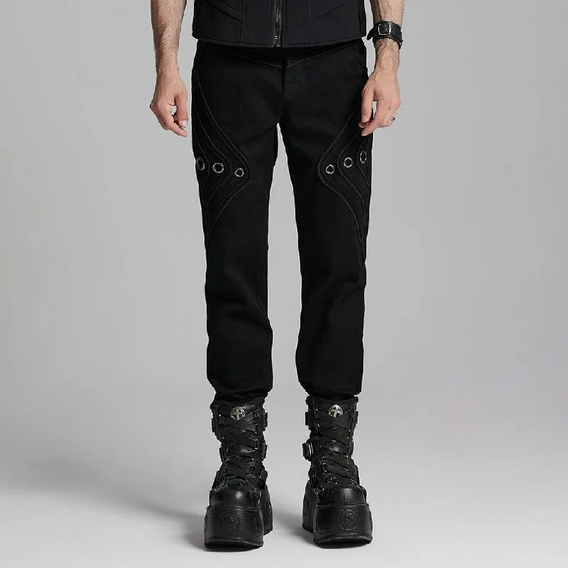 Men's Gothic Ring Skull Pants Trendy Printed Pants