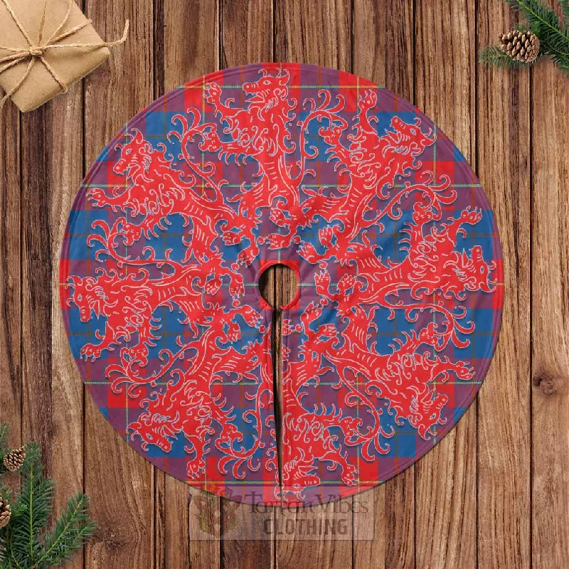 Blane Tartan Christmas Tree Skirt Lion Rampant Style corduroy skirt durable