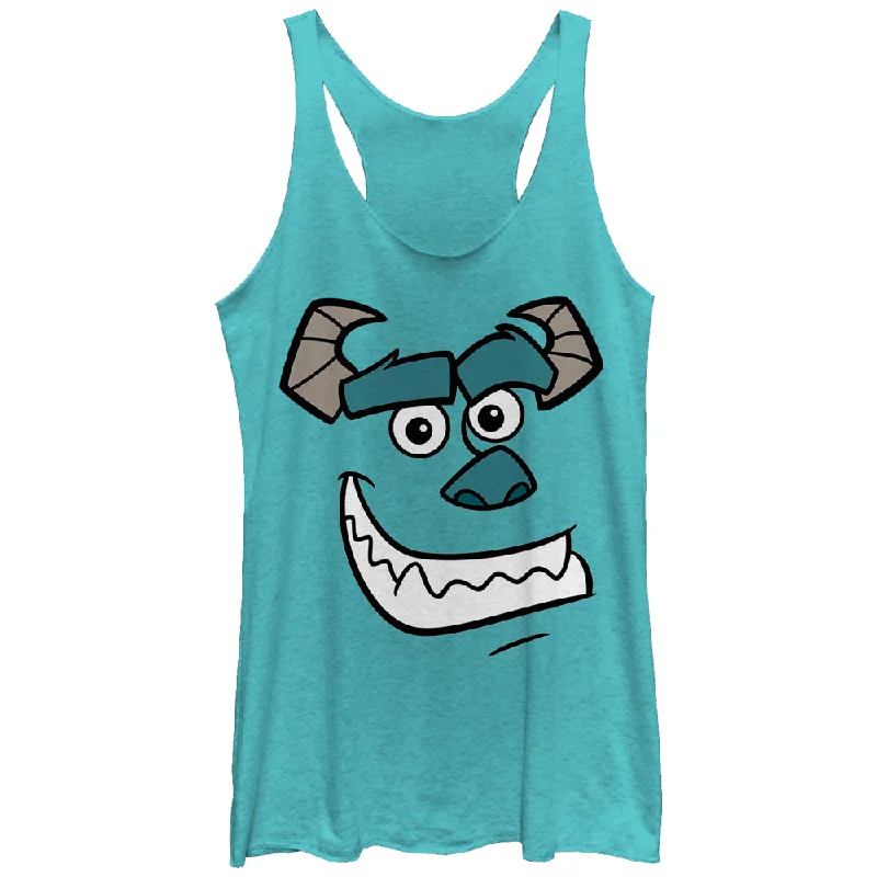 Women's Monsters Inc Sulley Face Racerback Tank Top print tank top