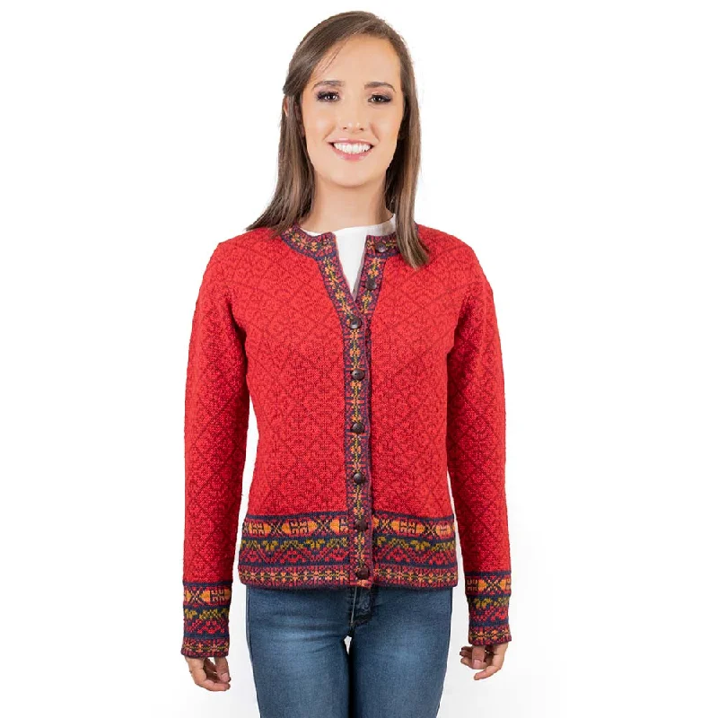 Alpaca Apasanka Cardigan in Blue Beaded Cardigan Sequined Faux Fur