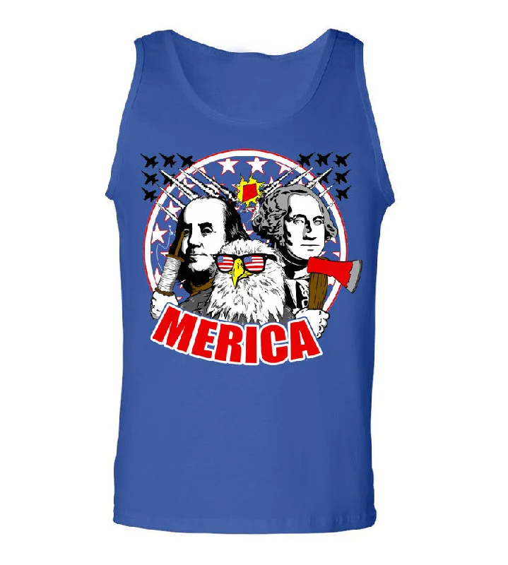 Merica Presidential Explosion Tank Top modal blend tank