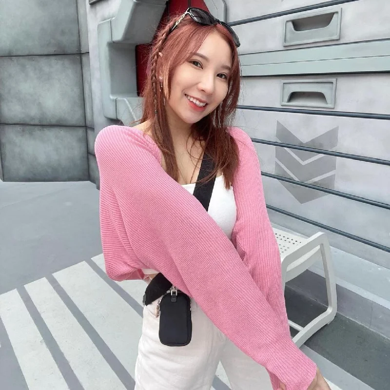 Taya Thin Crop Cardigan Top (3 Colours) Cable Knit Ribbed Knit Lace Knit