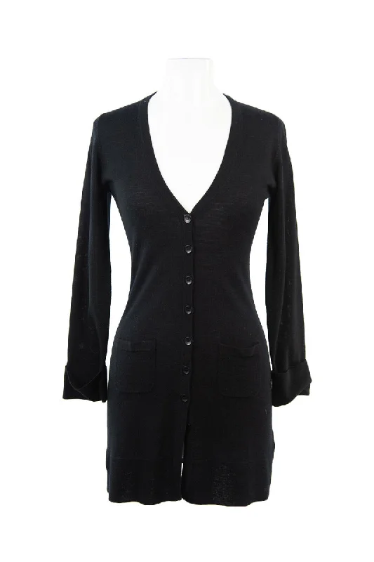 Anne Fontaine Cardigan Cashmere Blend Cotton Blend Poly Blend