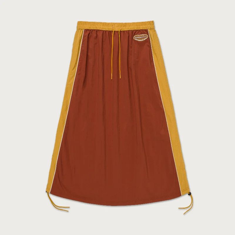 Sport Utility Skirt - Brown belted skirt waist