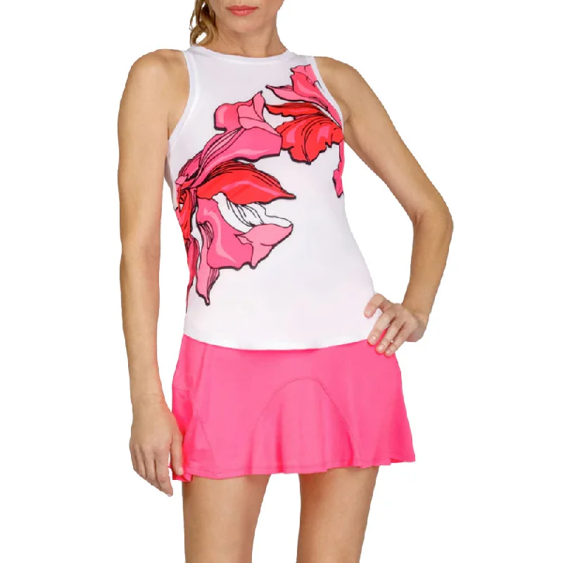 Tail Candy High Neck Womens Tennis Tank Top lavender tank top
