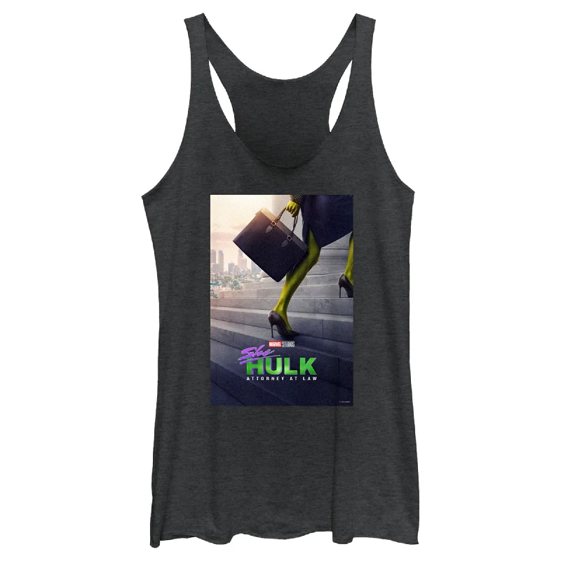 Women's She-Hulk: Attorney at Law Super Lawyer Racerback Tank Top lace back tank
