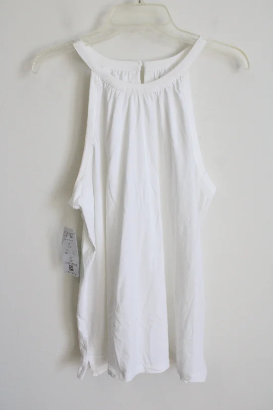 Lands' End White Tank Top | L sleep tank top