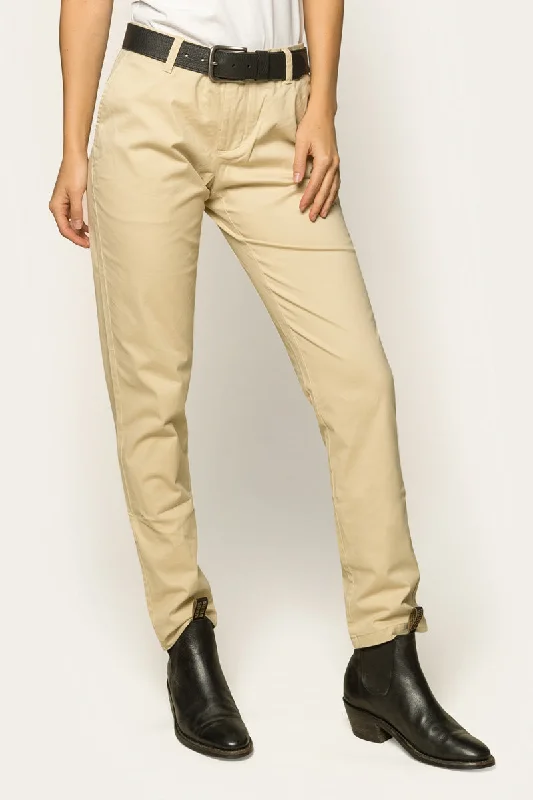Aldgate Womens Chino Pant Bone Formal Stretch Pants