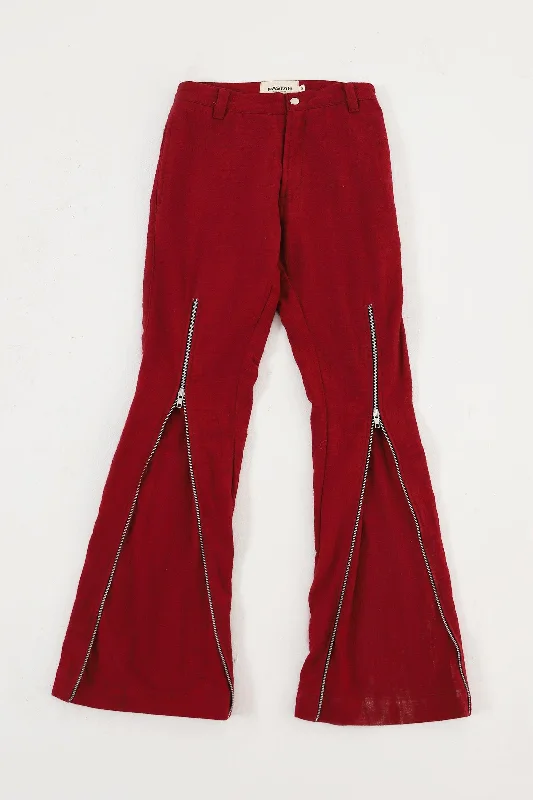 RED LADIES KHADDAR PANT High-Waist Jogger Pants