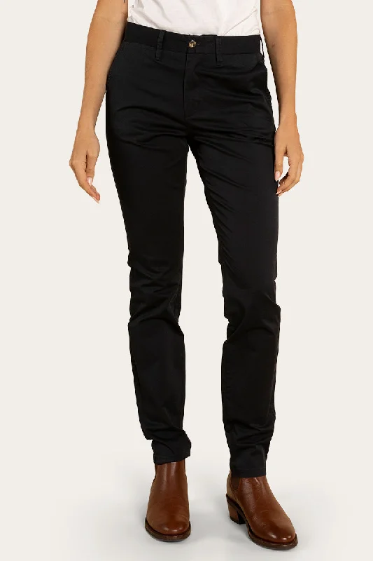 Samford Womens Slim Chino Pant - Dark Navy Cozy Lounge Pants