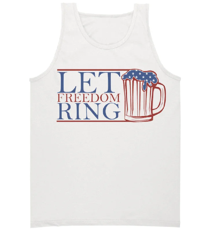 'Let Freedom Ring' 4th of July Tank Top cold shoulder tank