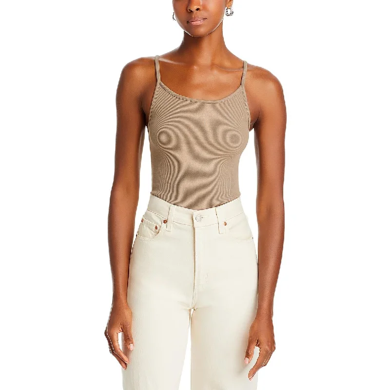 DONNI. Womens R Cotton Tank Top athletic tank top