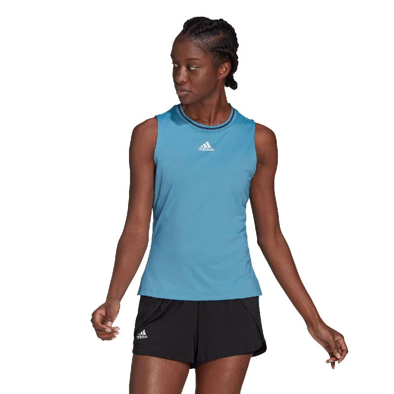 Adidas Match Hazy Blue Womens Tennis Tank Top stylish tank top