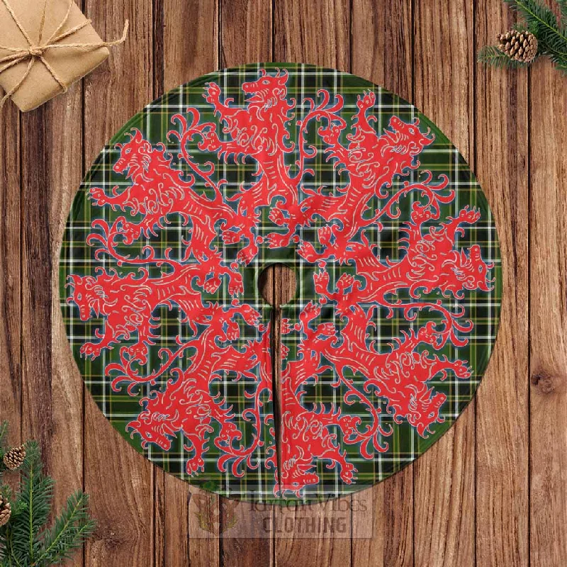 Birmingham Tartan Christmas Tree Skirt Lion Rampant Style modal blend skirt