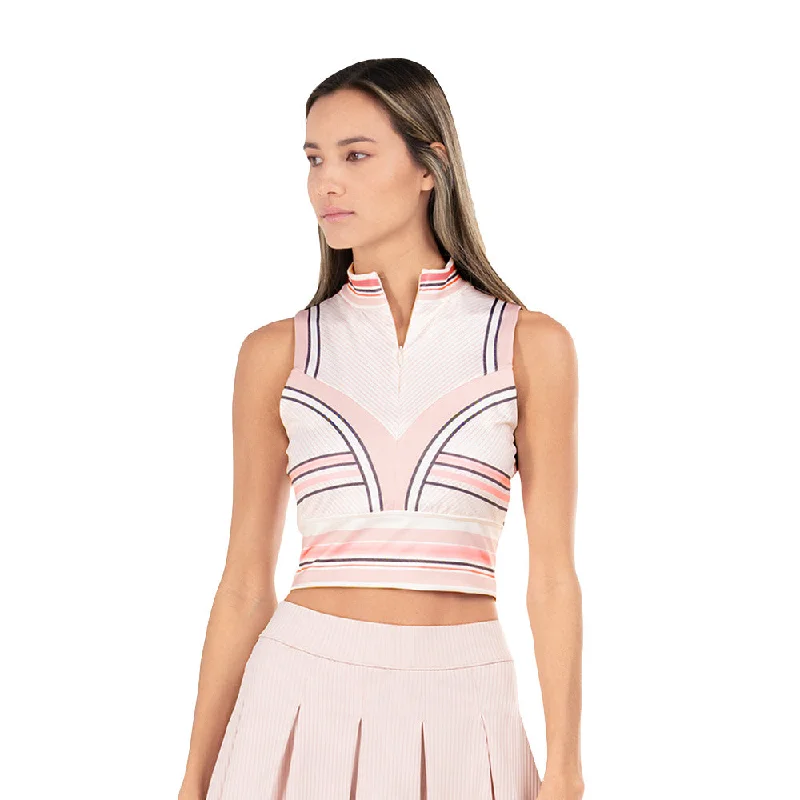 KSwiss Accelerate Crop Flamingo Womens Tennis Tank teal tank top