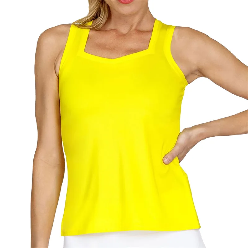 Tail Fillipa Dazzling Yellow Womens Tennis Tank Top mesh tank top